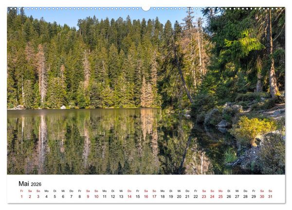 Produktbild: Schwarzwald, Seen und Hochmoore (Wandkalender 2026 DIN A2 quer), CALVENDO Monatskalender
