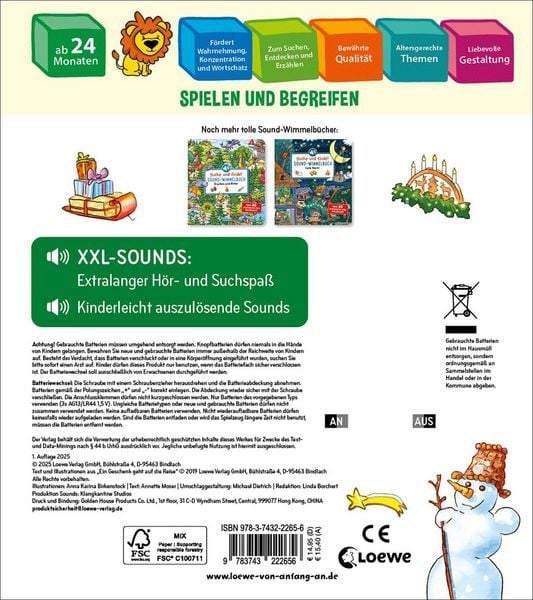 Produktbild: Suche und finde! Sound-Wimmelbuch - Weihnachten