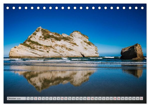Produktbild: Neuseeland - Landschaftstr&auml;ume (Tischkalender 2026 DIN A5 quer), CALVENDO Monatskalender