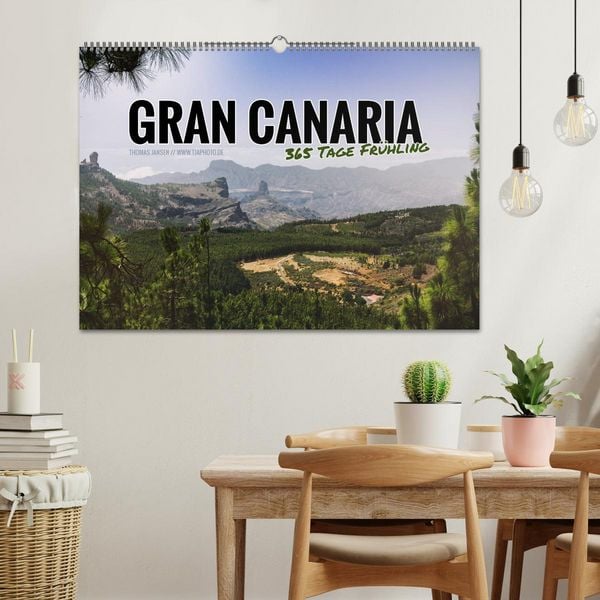 Produktbild: Gran Canaria - 365 Tage Fr&uuml;hling (Wandkalender 2026 DIN A2 quer), CALVENDO Monatskalender