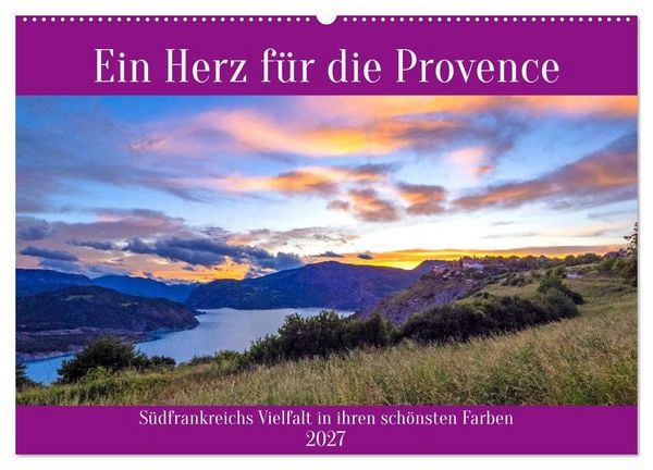 Produktbild: Ein Herz f&uuml;r die Provence (Wandkalender 2027 DIN A2 quer), CALVENDO Monatskalender