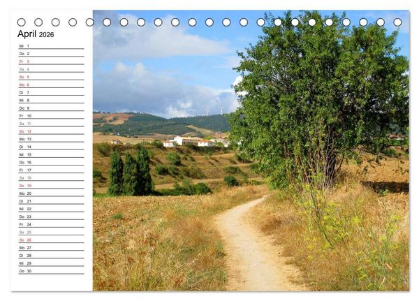 Produktbild: Jakobsweg - Camino Frances (Tischkalender 2026 DIN A5 quer), CALVENDO Monatskalender