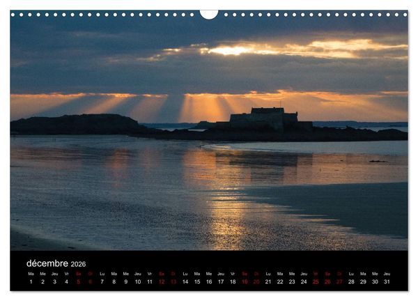 Produktbild: Sillonnez la plage (Calendrier mural 2026 DIN A3 vertical), CALVENDO calendrier mensuel