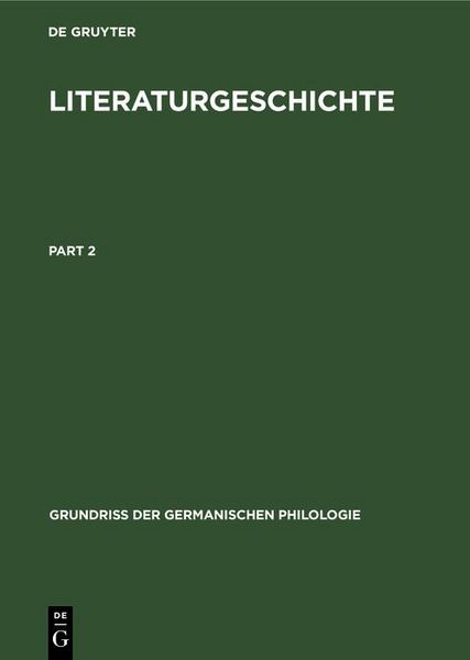 Produktbild: Literaturgeschichte