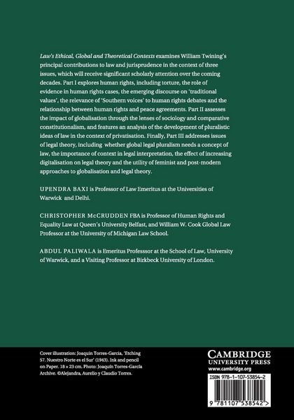 Produktbild: Law's Ethical, Global and Theoretical Contexts