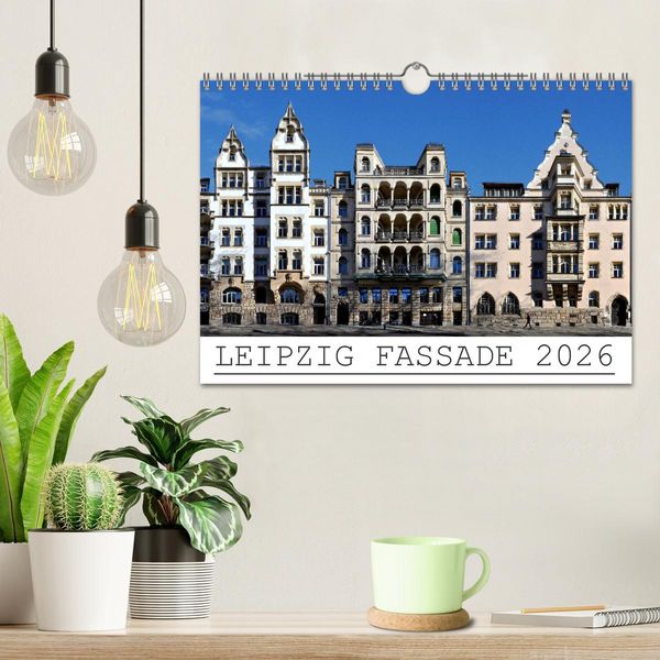 Produktbild: Leipzig Fassade 2026 (Wandkalender 2026 DIN A4 quer), CALVENDO Monatskalender