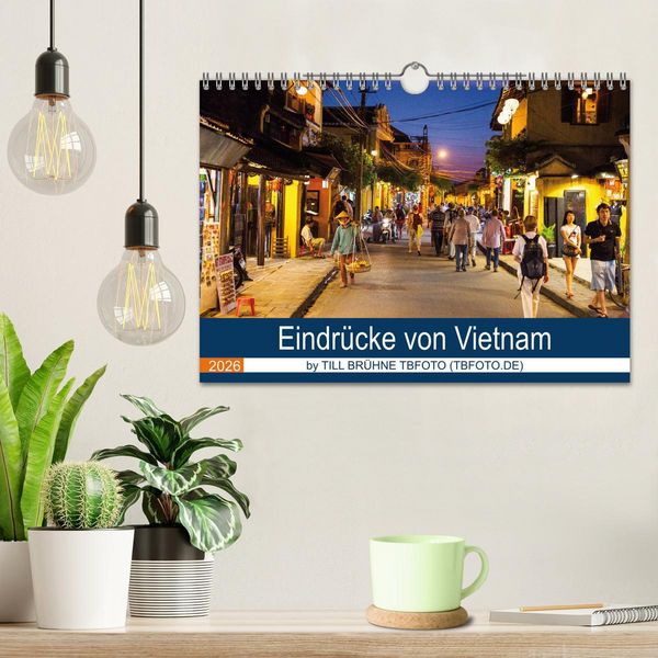 Produktbild: Eindr&uuml;cke von VIETNAM 2026 by Till Br&uuml;hne 2026 (Wandkalender 2026 DIN A4 quer), CALVENDO Monatskalender