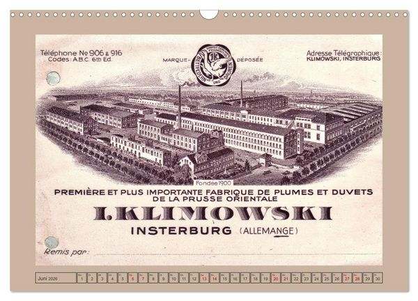 Produktbild: Gruss aus Insterburg - Historische Stadtansichten (Wandkalender 2026 DIN A3 quer), CALVENDO Monatskalender
