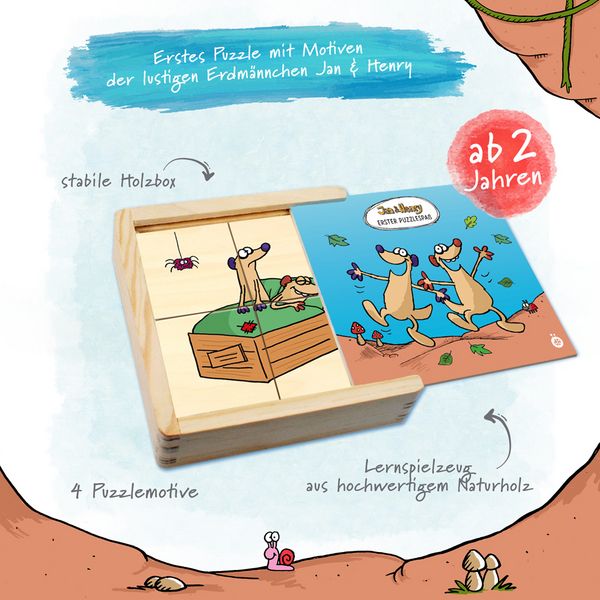 Produktbild: Tr&ouml;tsch Jan und Henry Erster Puzzlespass Holz