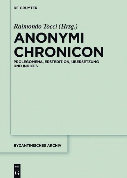 Produktbild: Anonymi Chronicon