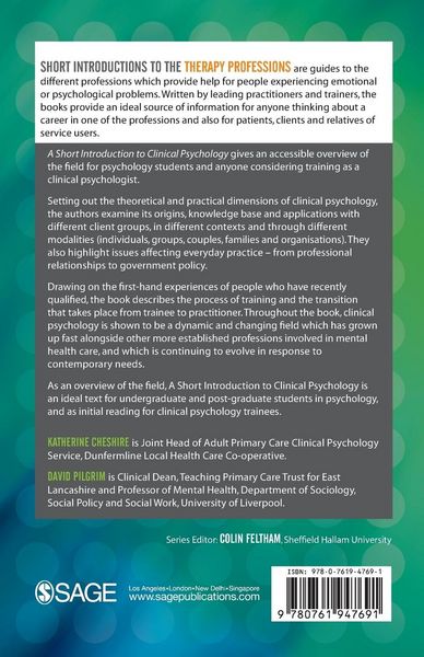 Produktbild: A Short Introduction to Clinical Psychology