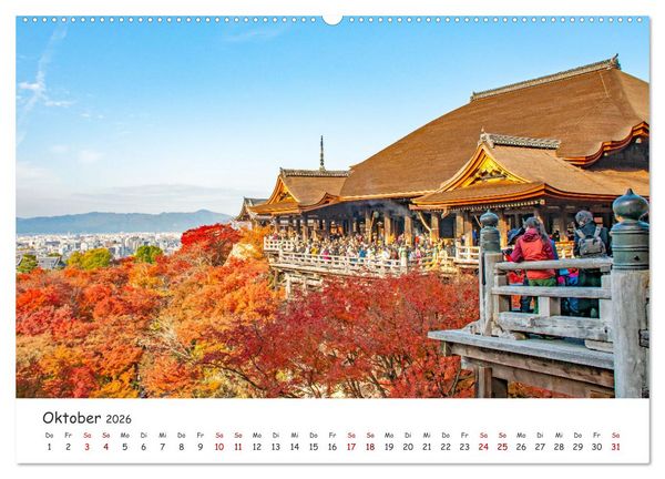 Produktbild: Unterwegs in Japan (hochwertiger Premium Wandkalender 2026 DIN A2 quer), Kunstdruck in Hochglanz