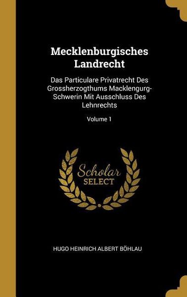Produktbild: Mecklenburgisches Landrecht