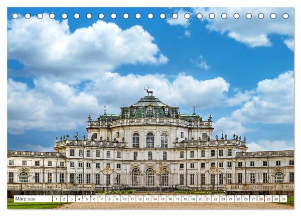 Produktbild: Turin - Zwischen Kaffeeh&auml;usern und K&ouml;nigsschl&ouml;ssern (Tischkalender 2026 DIN A5 quer), CALVENDO Monatskalender