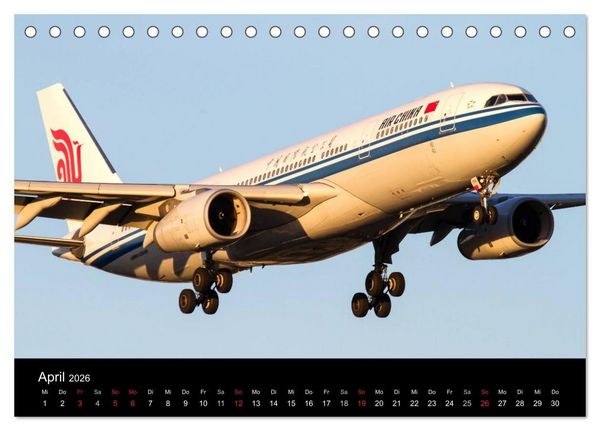 Produktbild: Sch&ouml;nheit der Flugzeuge (Tischkalender 2026 DIN A5 quer), CALVENDO Monatskalender