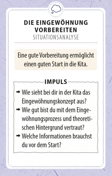 Produktbild: Die ersten Tage in der Kita