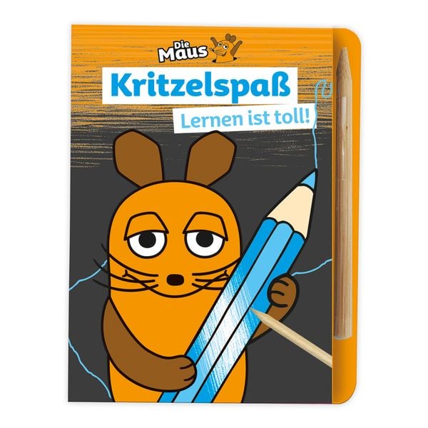 Produktbild: Tr&ouml;tsch Die Maus Mini-Kratzblock Kritzelspa&szlig; Lernen ist toll