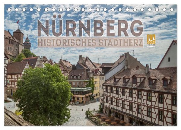 Produktbild: N&Uuml;RNBERG Historisches Stadtherz (Tischkalender 2026 DIN A5 quer), CALVENDO Monatskalender