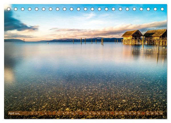 Produktbild: Farbenfroh Bodensee (Tischkalender 2026 DIN A5 quer), CALVENDO Monatskalender