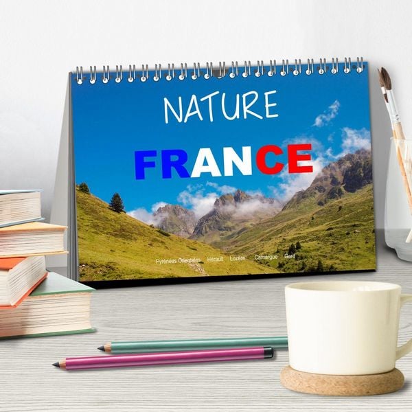 Produktbild: Nature sud de la France (Calendrier de bureau 2026 DIN A5 vertical), CALVENDO calendrier mensuel