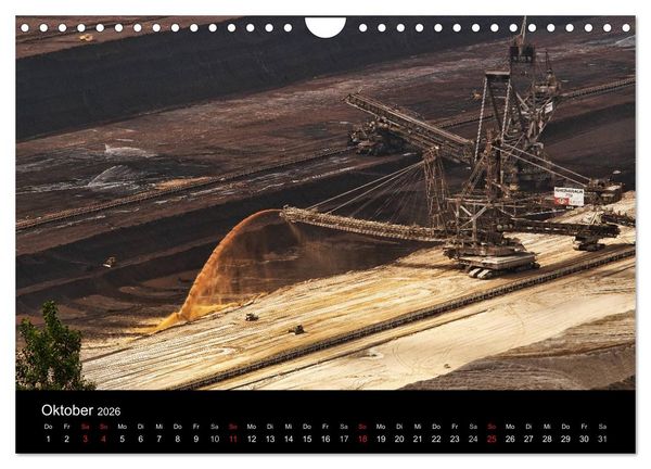 Produktbild: Der Tagebau (Wandkalender 2026 DIN A4 quer), CALVENDO Monatskalender