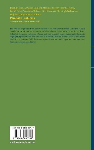 Produktbild: Parabolic Problems