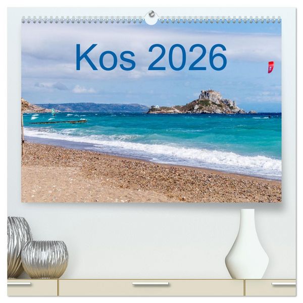 Kos 2026 (hochwertiger Premium Wandkalender 2026 DIN A2 quer), Kunstdruck in Hochglanz