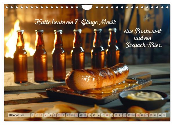 Produktbild: Ich brauch mehr Vitamin Bier (Wandkalender 2026 DIN A4 quer), CALVENDO Monatskalender