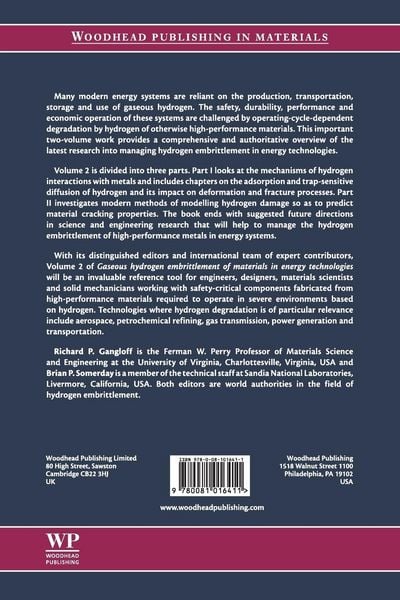 Produktbild: Gangloff, R: Gaseous Hydrogen Embrittlement of Materials in