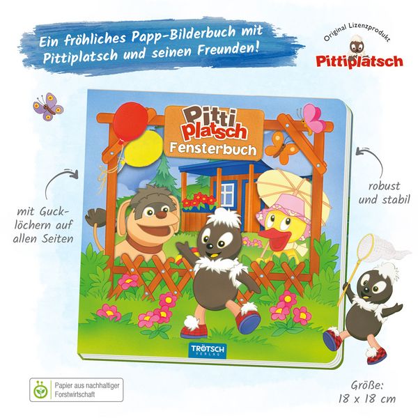Produktbild: Tr&ouml;tsch Pittiplatsch Fensterbuch