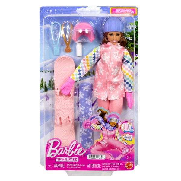 Produktbild: Barbie Snowboarderin Spielset