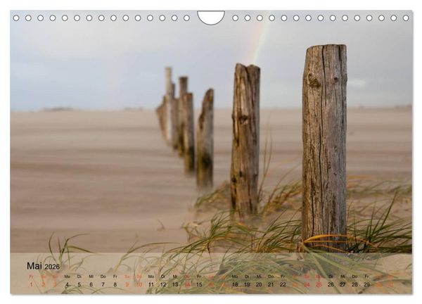 Produktbild: am strand von SANKT PETER-ORDING (Wandkalender 2026 DIN A4 quer), CALVENDO Monatskalender