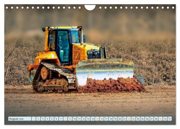 Produktbild: Bulldozer - b&auml;renstarke Arbeitstiere (Wandkalender 2026 DIN A4 quer), CALVENDO Monatskalender