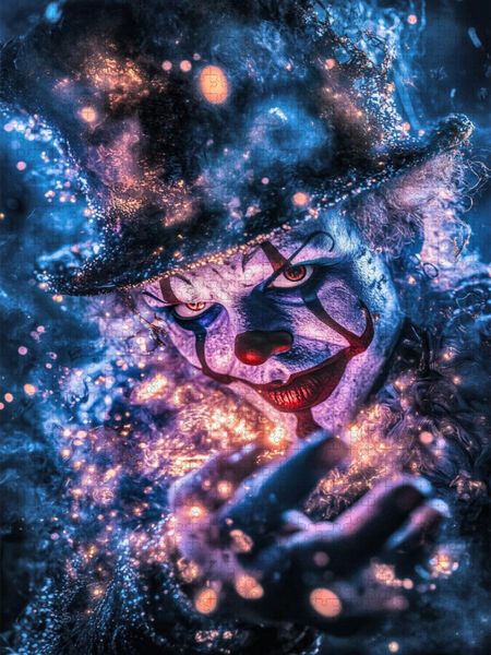 Produktbild: CALVENDO Puzzle Seine Schminke war Blut, seine Lache war echt | 1000 Teile Lege-Gr&ouml;&szlig;e 64x48cm Foto-Puzzle f&uuml;r gl&uuml;ckliche Stunden