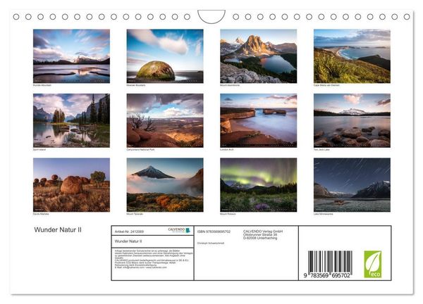 Produktbild: Wunder Natur II (Wandkalender 2027 DIN A4 quer), CALVENDO Monatskalender