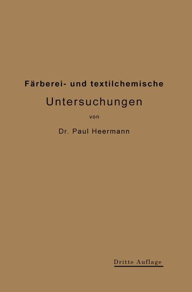 Produktbild: F&auml;rberei- und textilchemische Untersuchungen