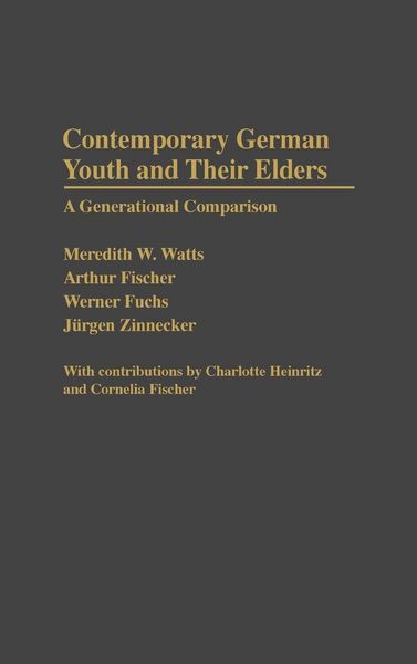Produktbild: Contemporary German Youth and Their Elders
