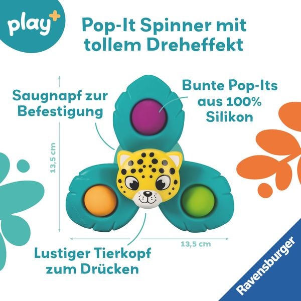 Produktbild: Play+ Pop-it Spinner: Leopard - ab 6 Monate