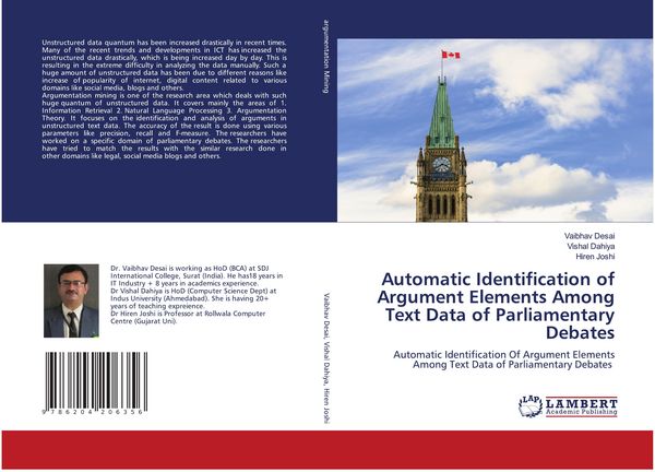 Produktbild: Automatic Identification of Argument Elements Among Text Data of Parliamentary Debates