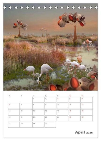 Produktbild: Surrealistische Reisen (Tischkalender 2026 DIN A5 hoch), CALVENDO Monatskalender