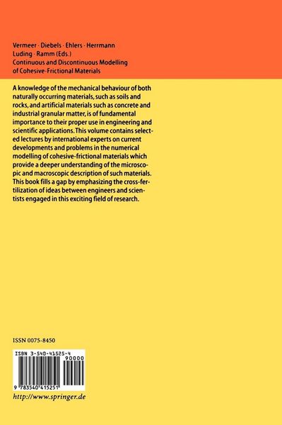 Produktbild: Continuous and Discontinuous Modelling of Cohesive-Frictional Materials