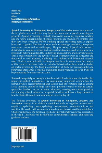 Produktbild: Spatial Processing in Navigation, Imagery and Perception
