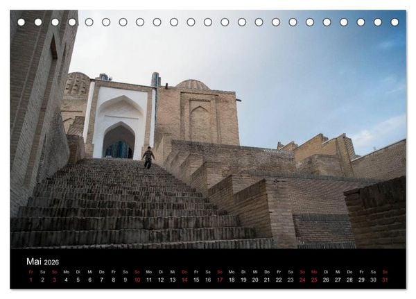Produktbild: Usbekistan (Tischkalender 2026 DIN A5 quer), CALVENDO Monatskalender