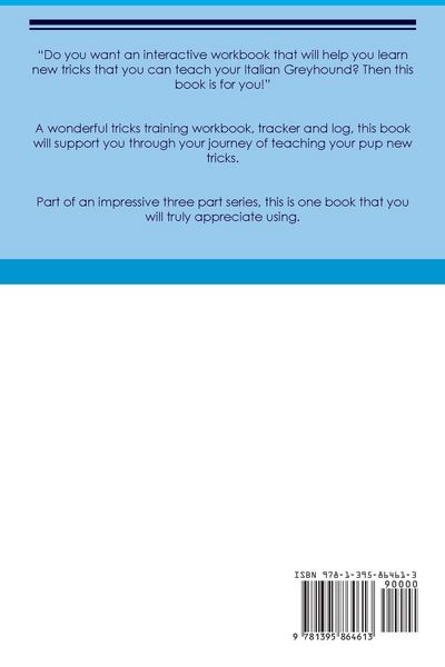 Produktbild: Italian Greyhound Tricks Training Italian Greyhound Tricks & Games Training Tracker & Workbook. Includes