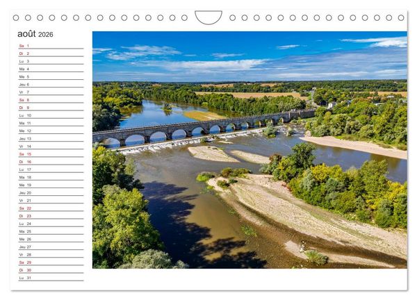 Produktbild: Les couleurs de l'Allier - Un affluent la Loire (Calendrier mural 2026 DIN A4 vertical), CALVENDO calendrier mensuel
