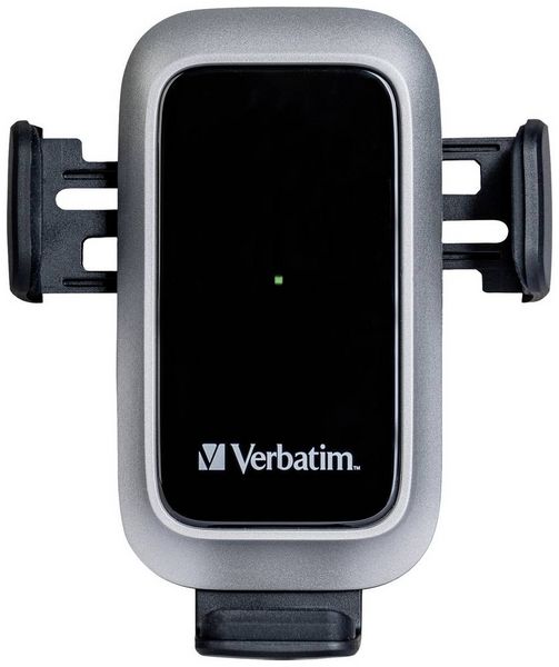 Produktbild: Verbatim Induktions-Ladeger&auml;t 15 W FWC-03 Pro Qi Fast Wireless Car Charger 49554 Ausg&auml;nge Magnetanschluss Schwarz
