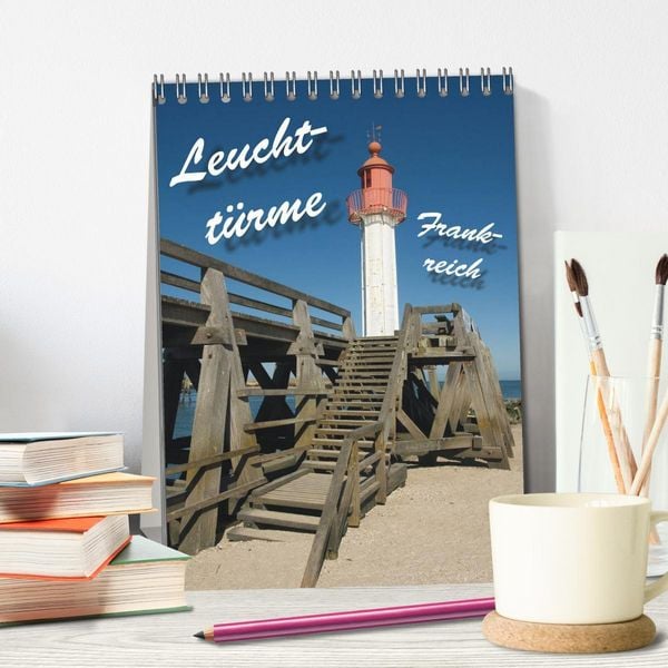 Produktbild: Leuchtt&uuml;rme Frankreich (Tischkalender 2026 DIN A5 hoch), CALVENDO Monatskalender