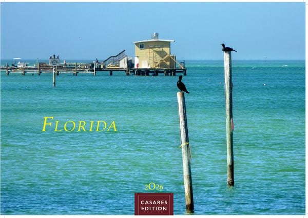 Florida Kalender 2026 – Wandkalender | Fotokalender Nordamerika 35x50cm Traumhafte Landschaften & Küstenstädte voller Lebensfreude, perfekt als Gesche