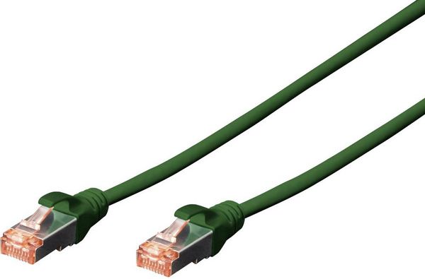 Produktbild: Digitus DK-1644-A-030/Y RJ45 Patchkabel CAT 6a S/FTP 3.00 m Gelb Halogenfrei, verdrillte Paare, mit Rastnasenschutz, Flammwidrig 1 St.