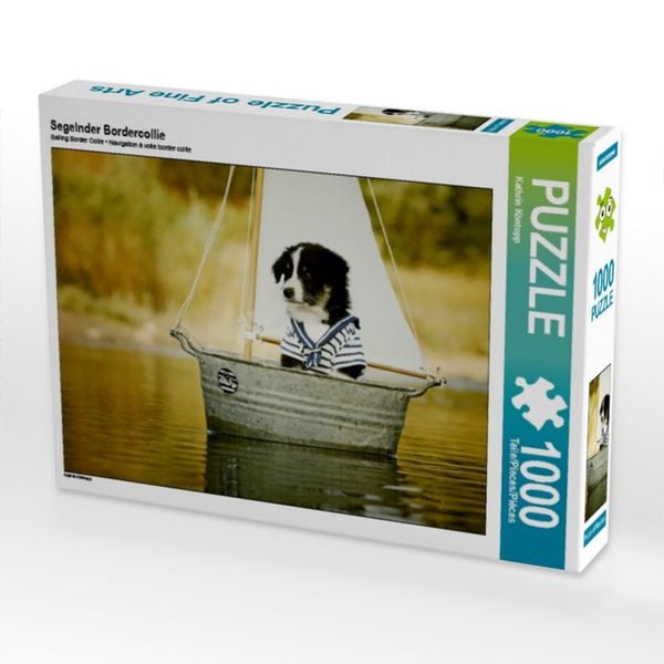 Segelnder Bordercollie (Puzzle)